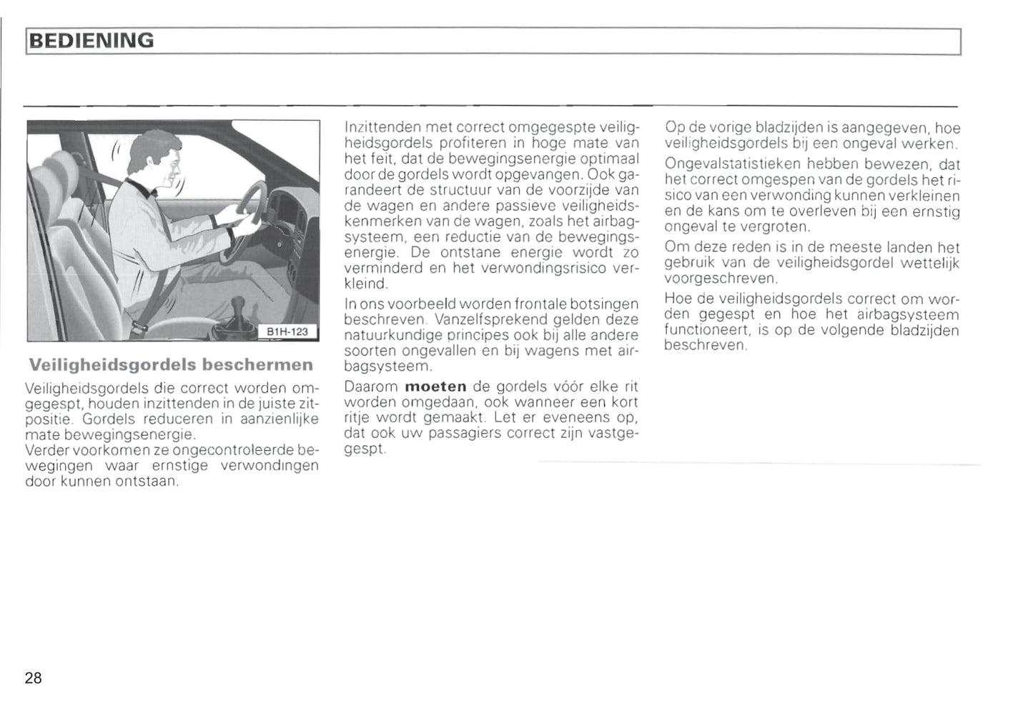 1996-2000 Volkswagen Passat Owner's Manual | Dutch