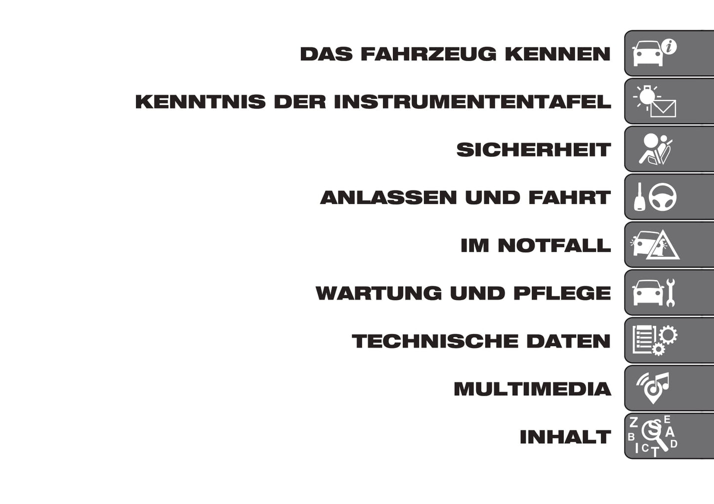 2018-2019 Fiat Panda Bedienungsanleitung | Deutsch