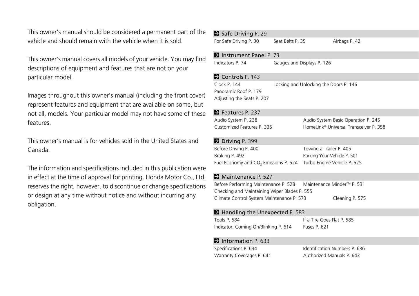 2020 Acura RDX Owner's Manual | English