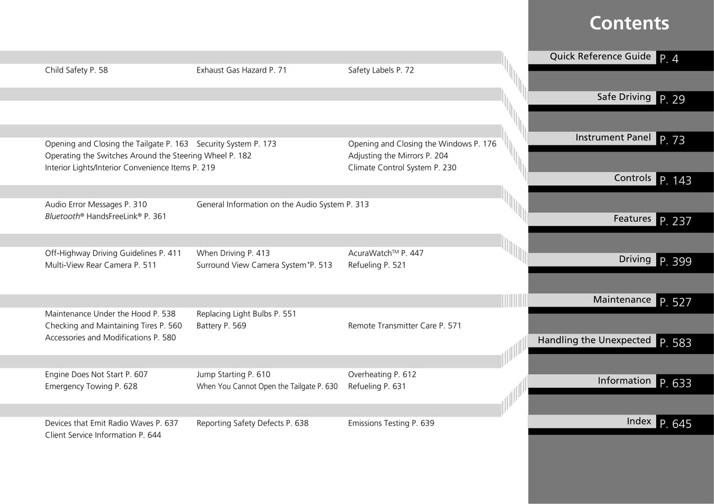 2020 Acura RDX Owner's Manual | English