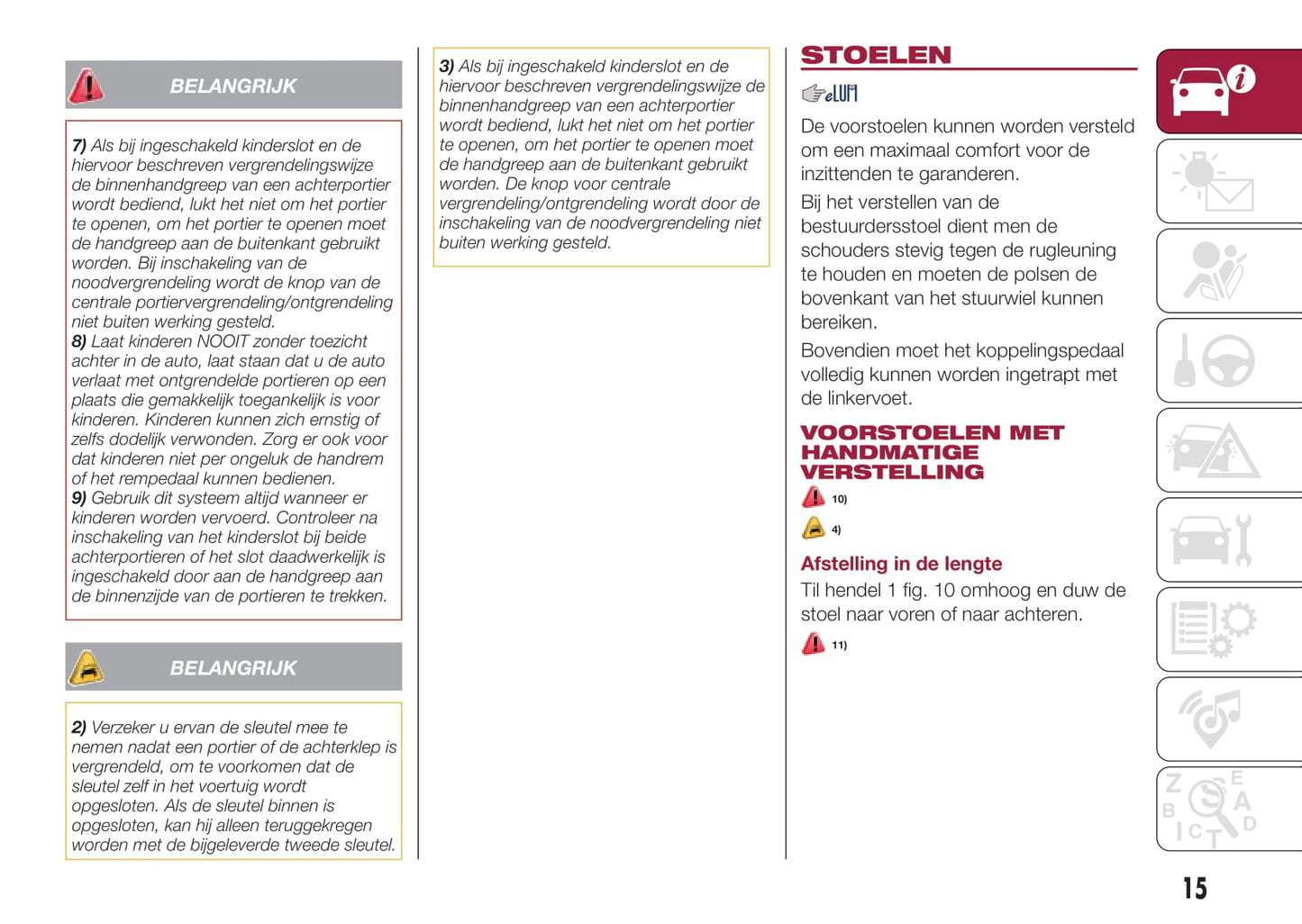 2016-2017 Fiat Tipo 5 Doors Owner's Manual | Dutch