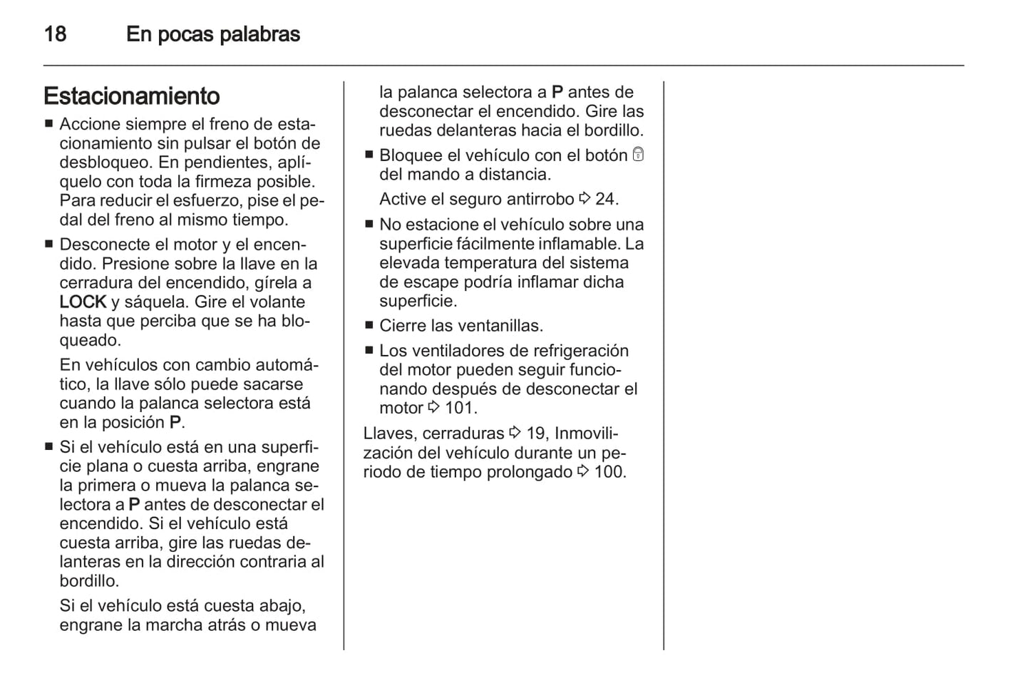 2008-2015 Opel Agila Owner's Manual | Spanish