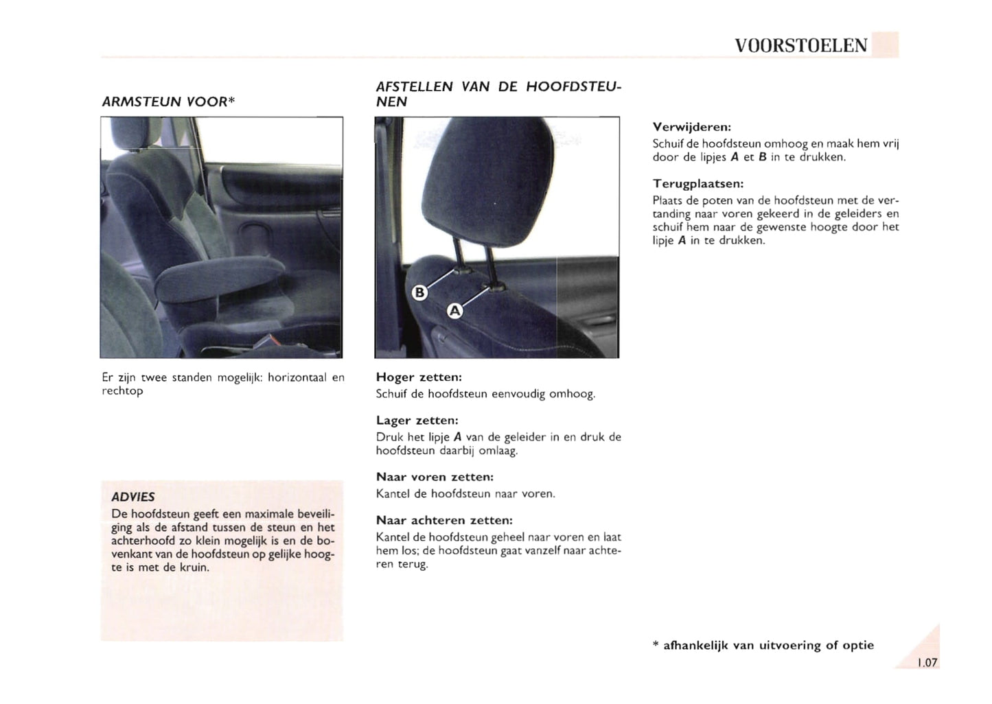 2000-2002 Renault Espace Bedienungsanleitung | Niederländisch