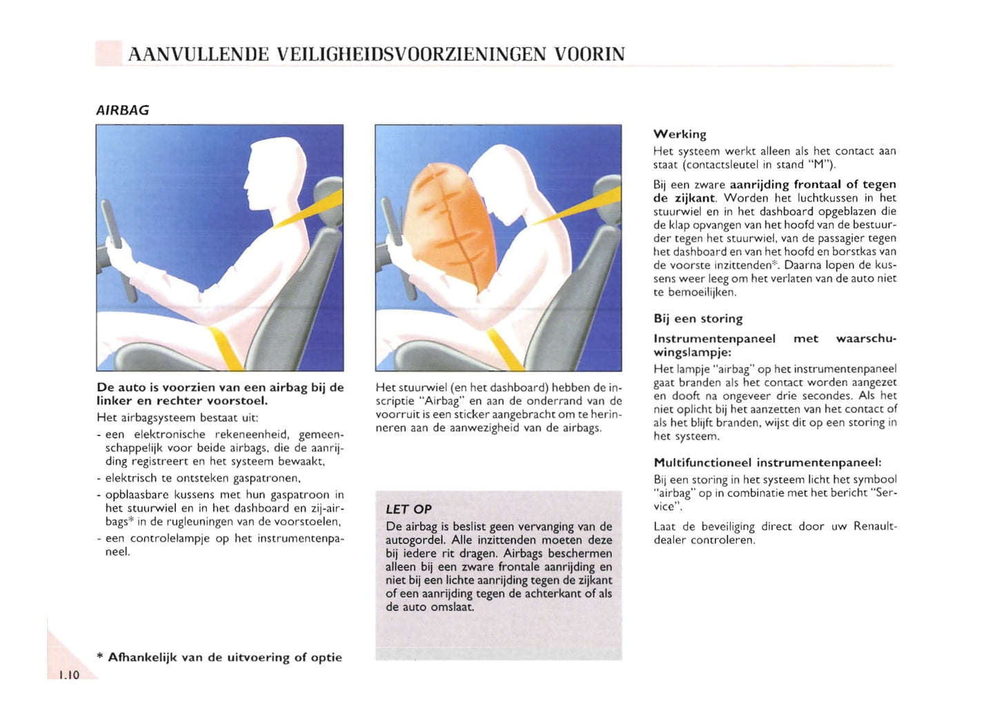 2000-2002 Renault Espace Bedienungsanleitung | Niederländisch
