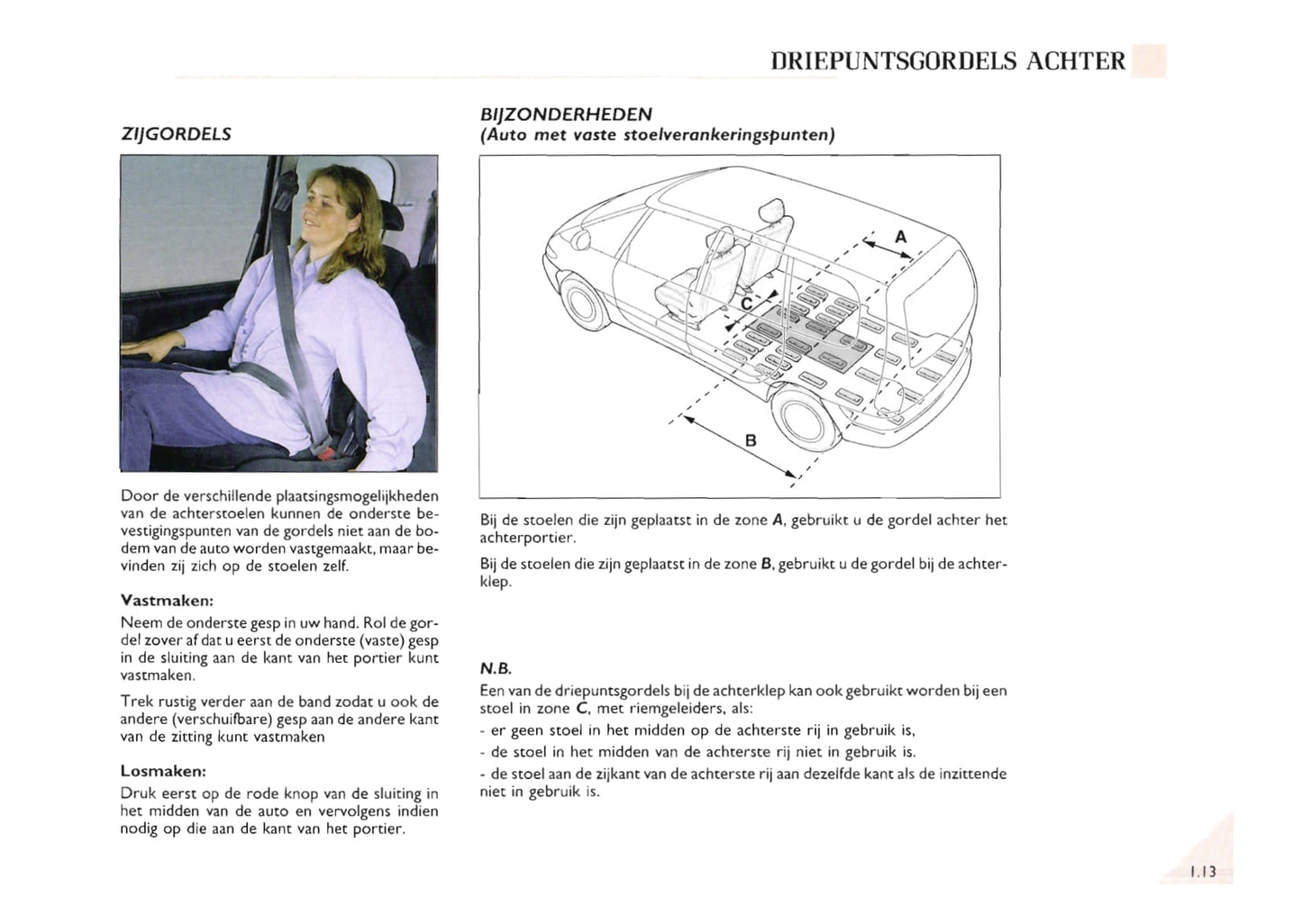 2000-2002 Renault Espace Bedienungsanleitung | Niederländisch