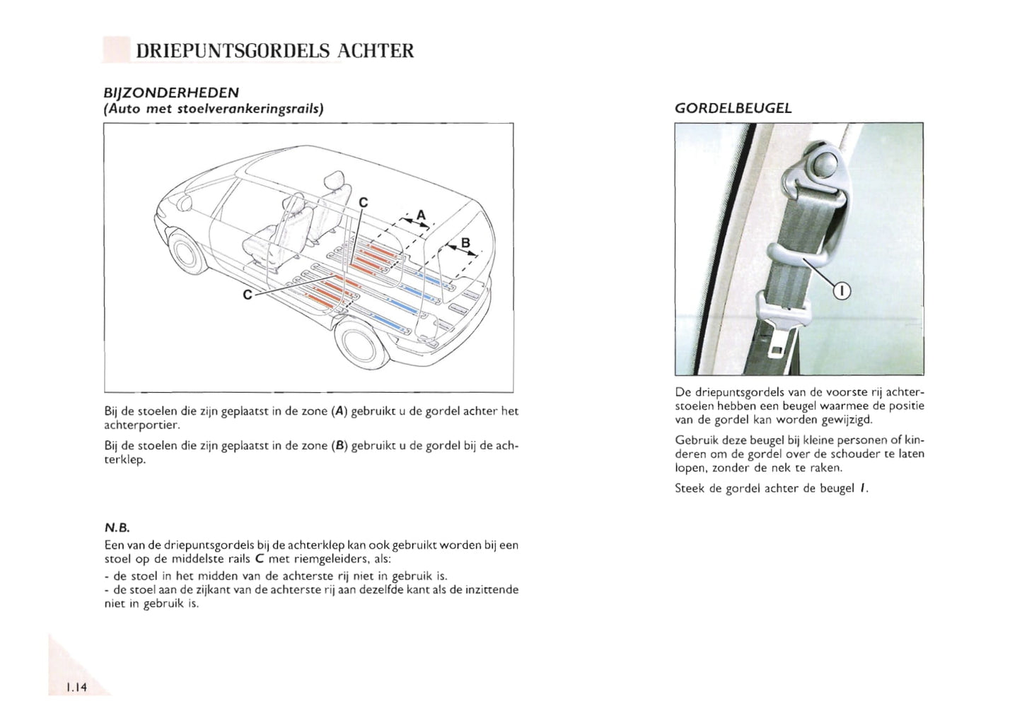 2000-2002 Renault Espace Bedienungsanleitung | Niederländisch
