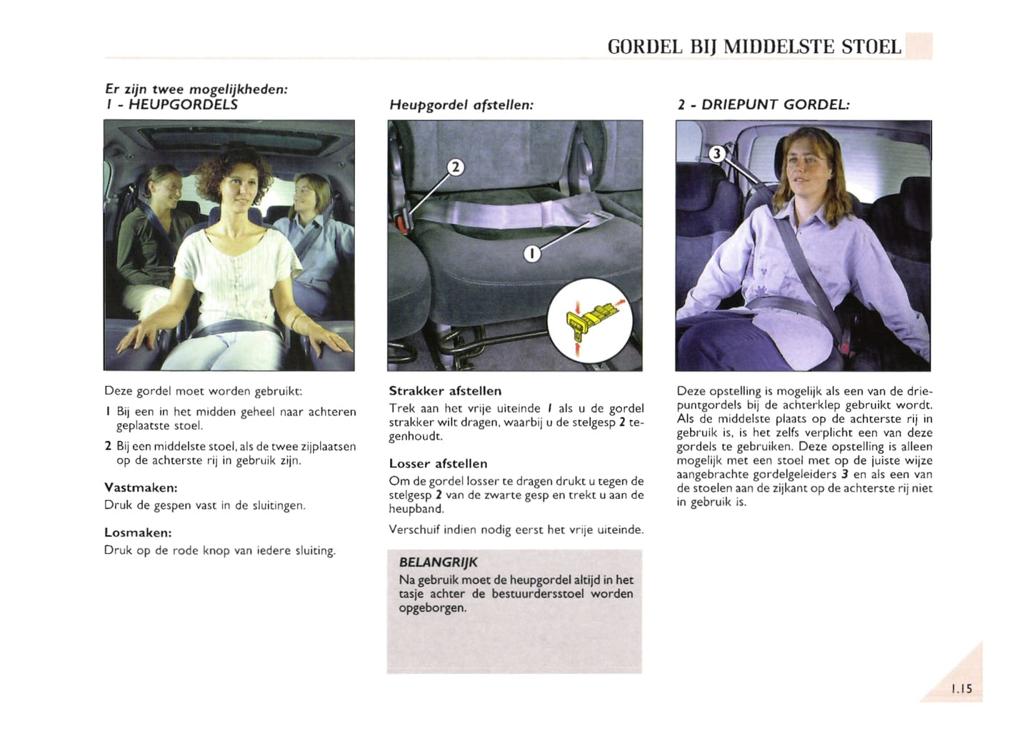 2000-2002 Renault Espace Bedienungsanleitung | Niederländisch