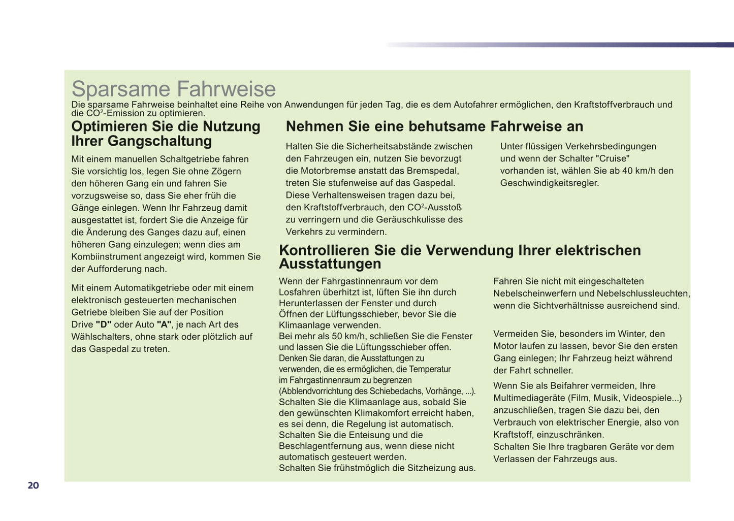 2012-2014 Peugeot 508 Owner's Manual | German