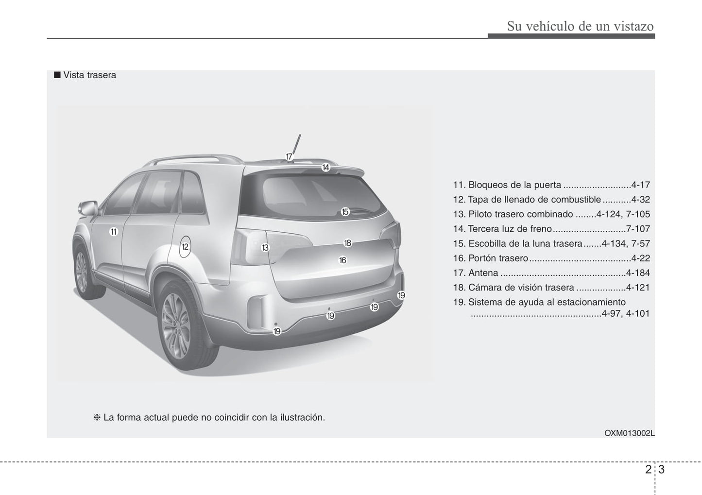 2012-2013 Kia Sorento Bedienungsanleitung | Spanisch