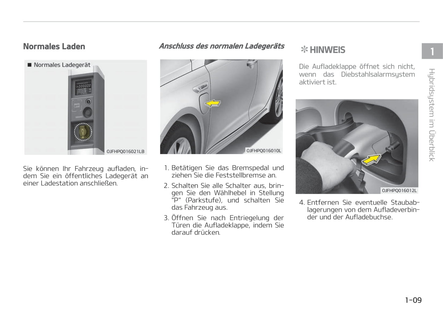 2017-2018 Kia Optima Hybrid Bedienungsanleitung | Deutsch