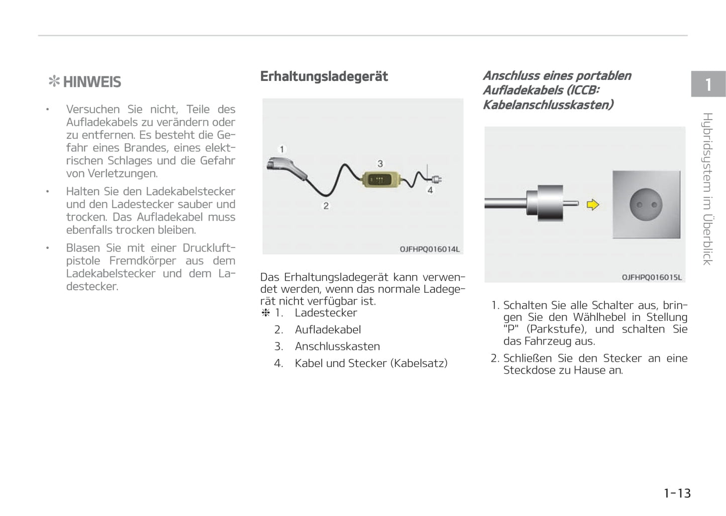 2017-2018 Kia Optima Hybrid Bedienungsanleitung | Deutsch