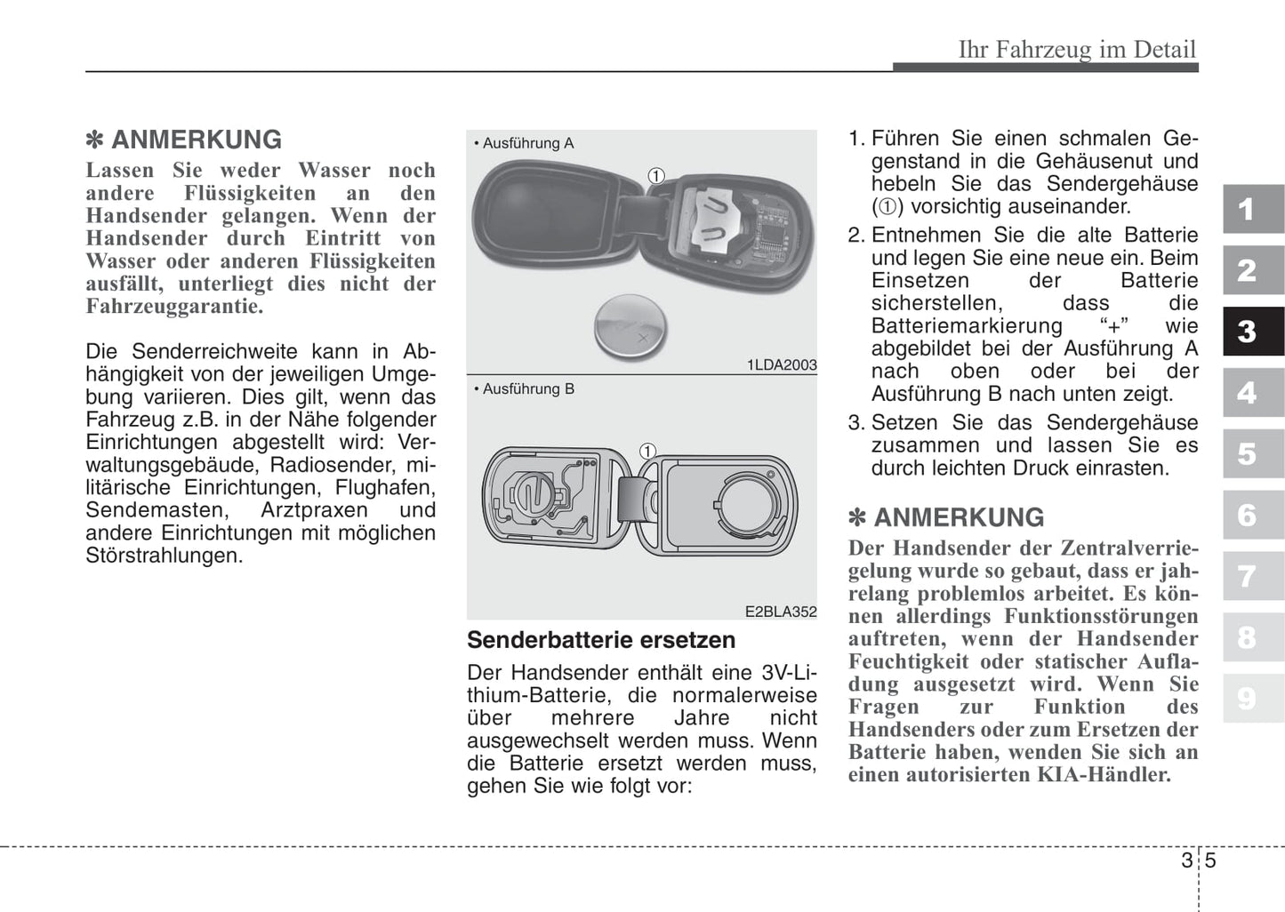 2006-2007 Kia Cerato Bedienungsanleitung | Deutsch