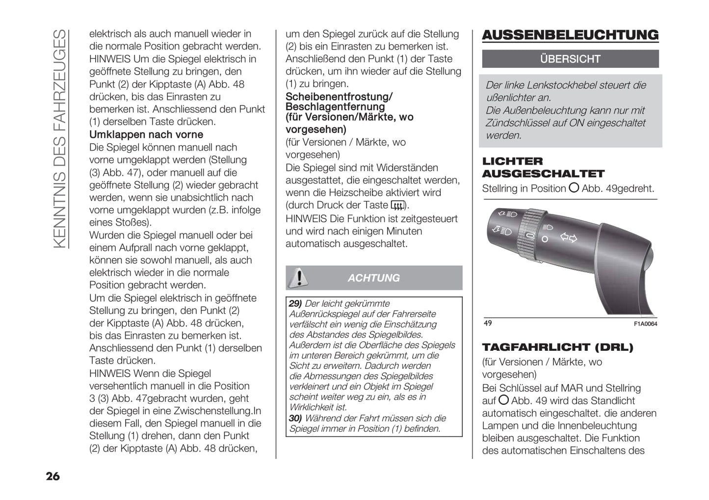 2018-2019 Fiat Ducato Owner's Manual | German