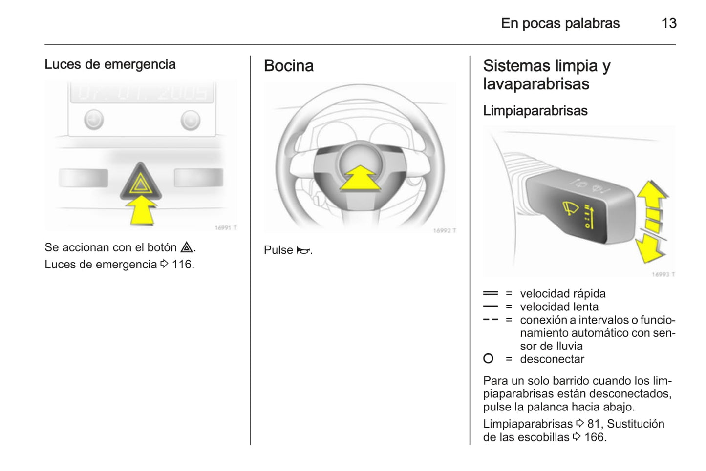 2014 Opel Zafira Bedienungsanleitung | Spanisch