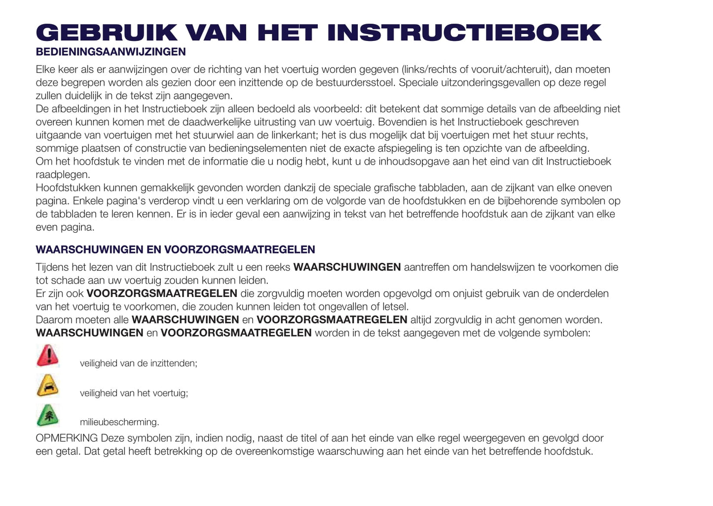 2015-2017 Lancia Ypsilon Owner's Manual | Dutch