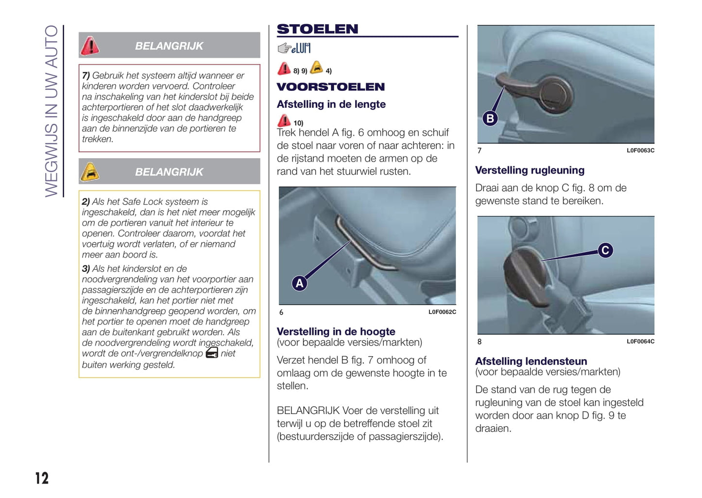 2015-2017 Lancia Ypsilon Owner's Manual | Dutch