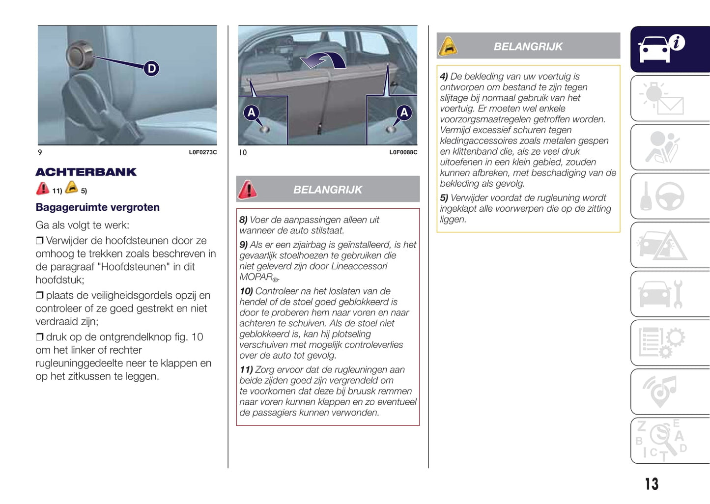 2015-2017 Lancia Ypsilon Owner's Manual | Dutch