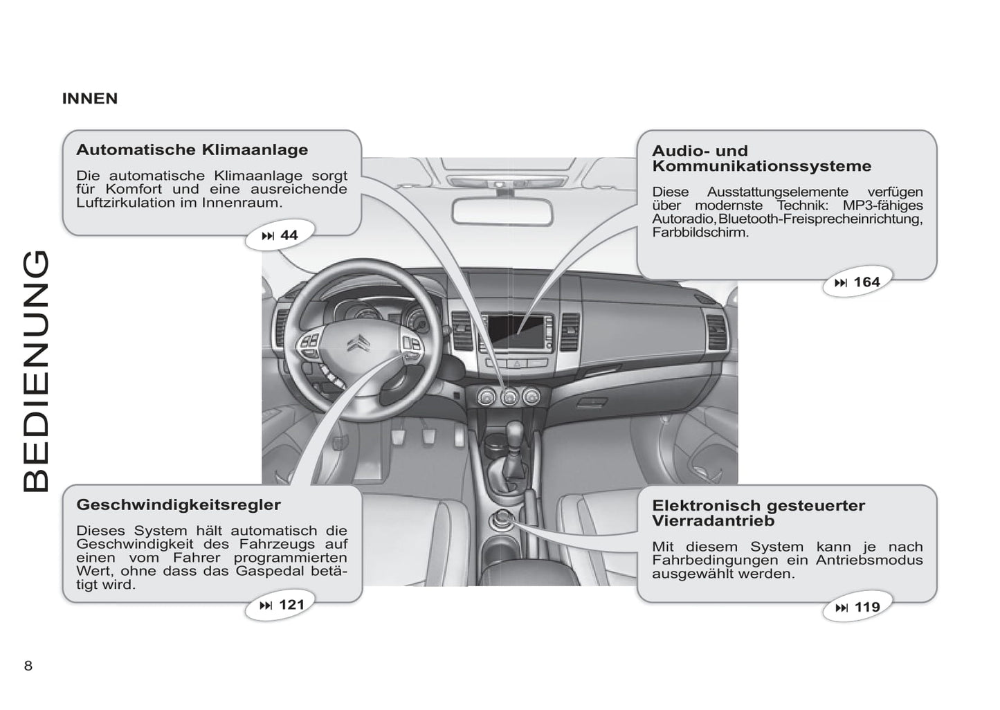 2011-2012 Citroën C-Crosser Bedienungsanleitung | Deutsch