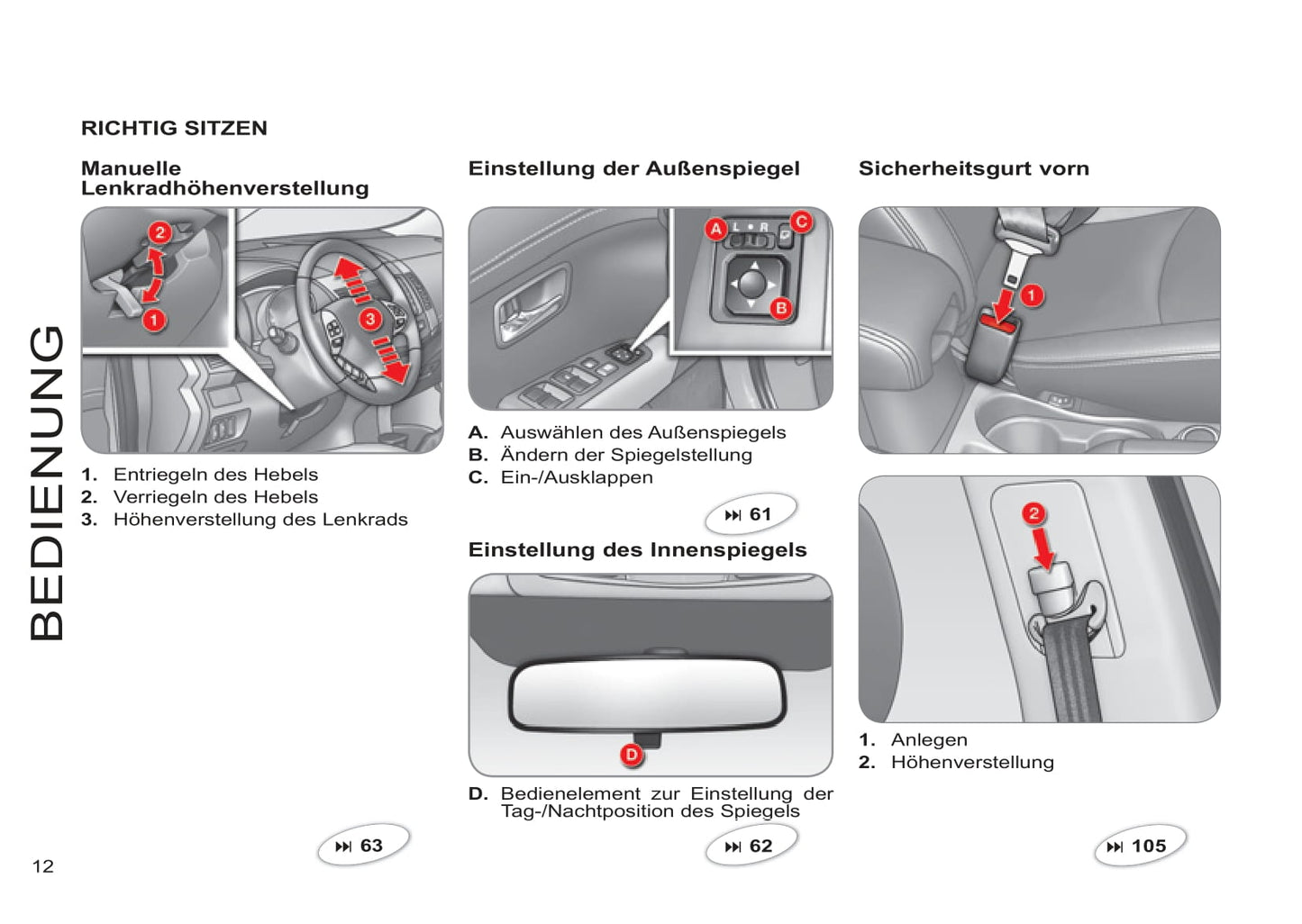 2011-2012 Citroën C-Crosser Bedienungsanleitung | Deutsch