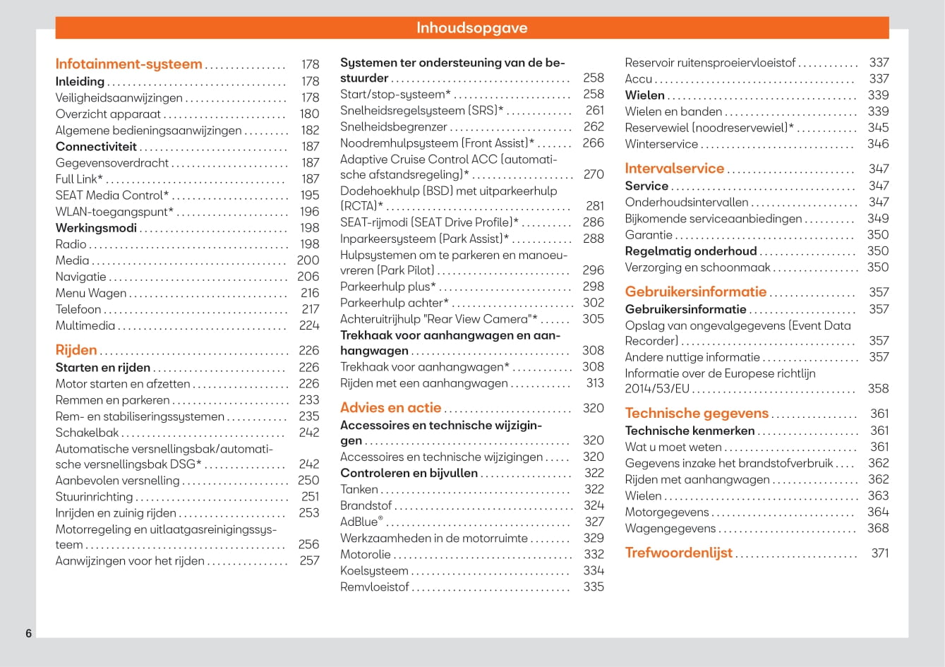 2017-2020 Seat Arona Bedienungsanleitung | Niederländisch