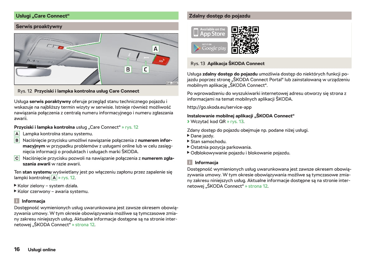 2012-2019 Skoda Rapid Bedienungsanleitung | Polnisch