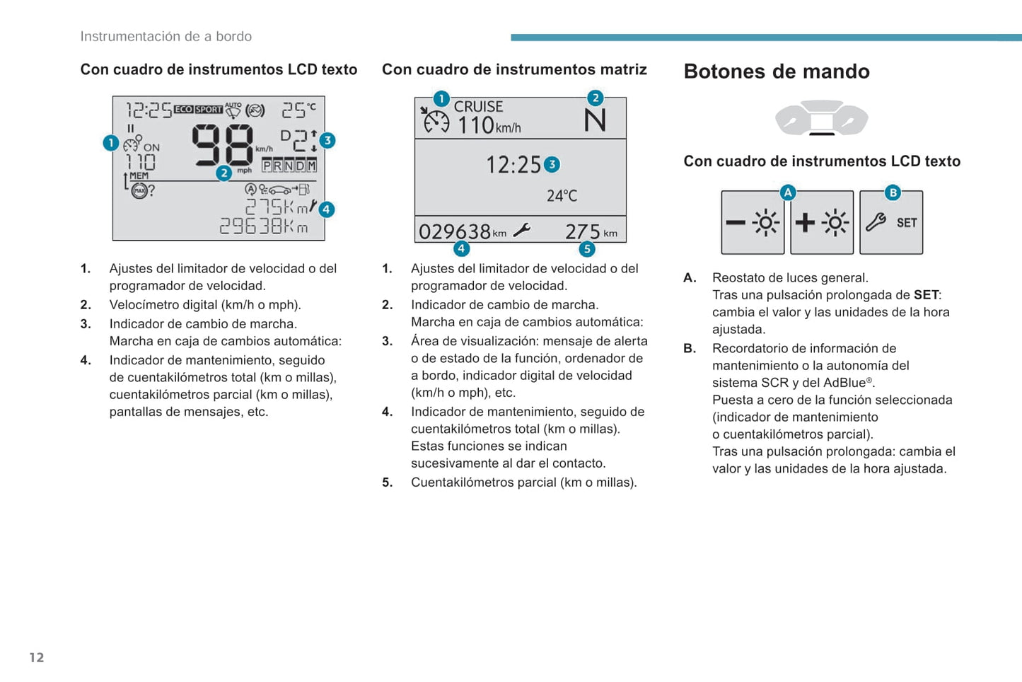 2018-2019 Peugeot Rifter/Partner Owner's Manual | Spanish
