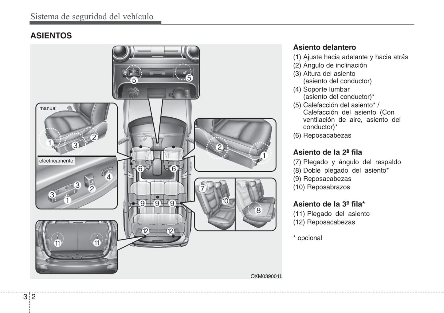 2011-2012 Kia Sorento Bedienungsanleitung | Spanisch