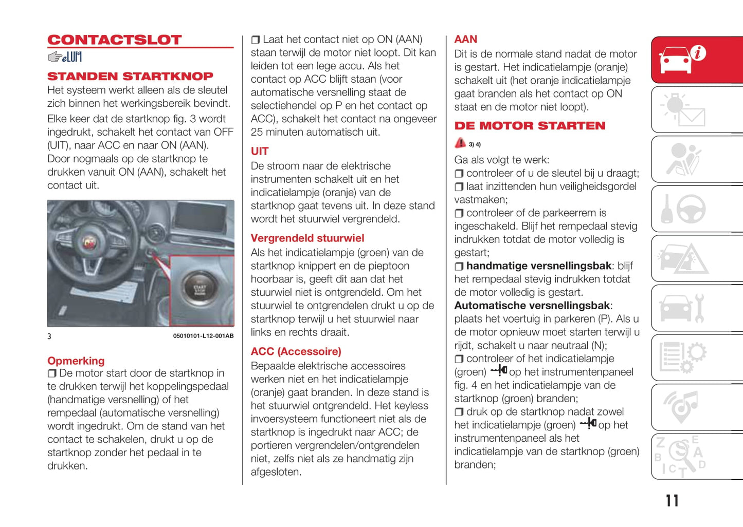 2016-2018 Abarth 124 Spider Bedienungsanleitung | Niederländisch