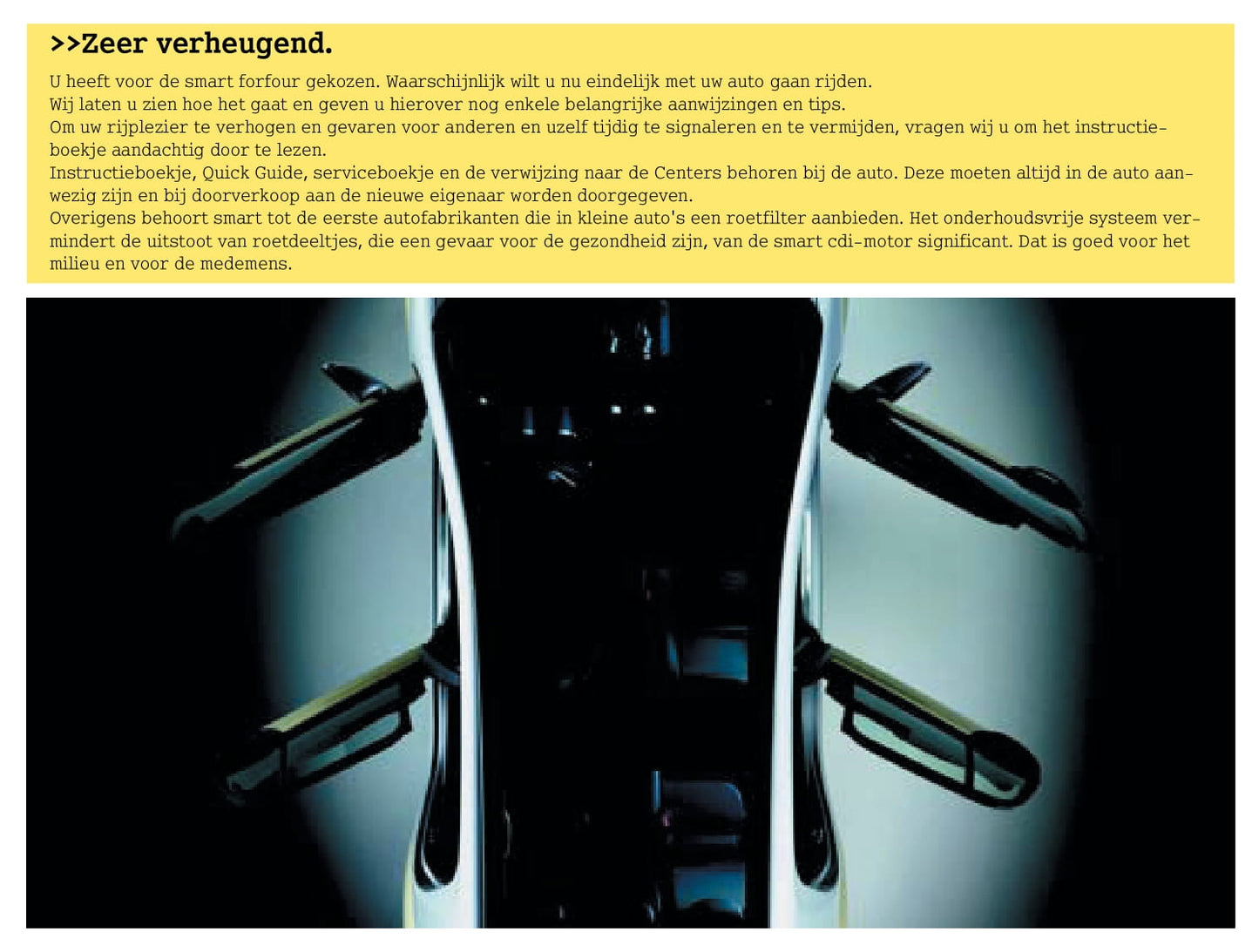 2003-2006 Smart Forfour Bedienungsanleitung | Niederländisch