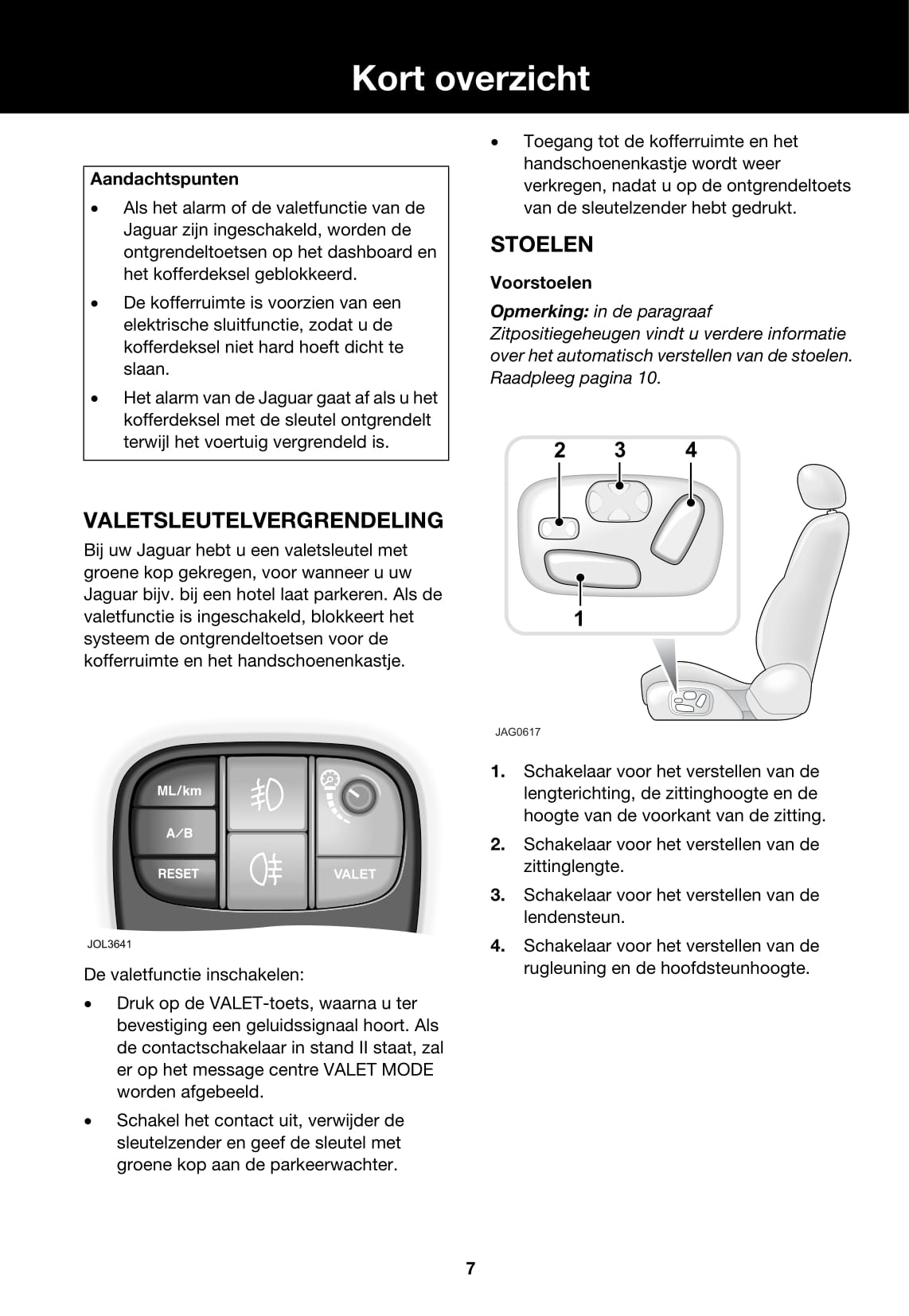 2007-2008 Jaguar XJ Owner's Manual | Dutch