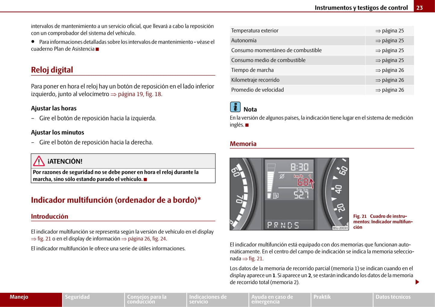 2006-2010 Skoda Roomster Bedienungsanleitung | Spanisch