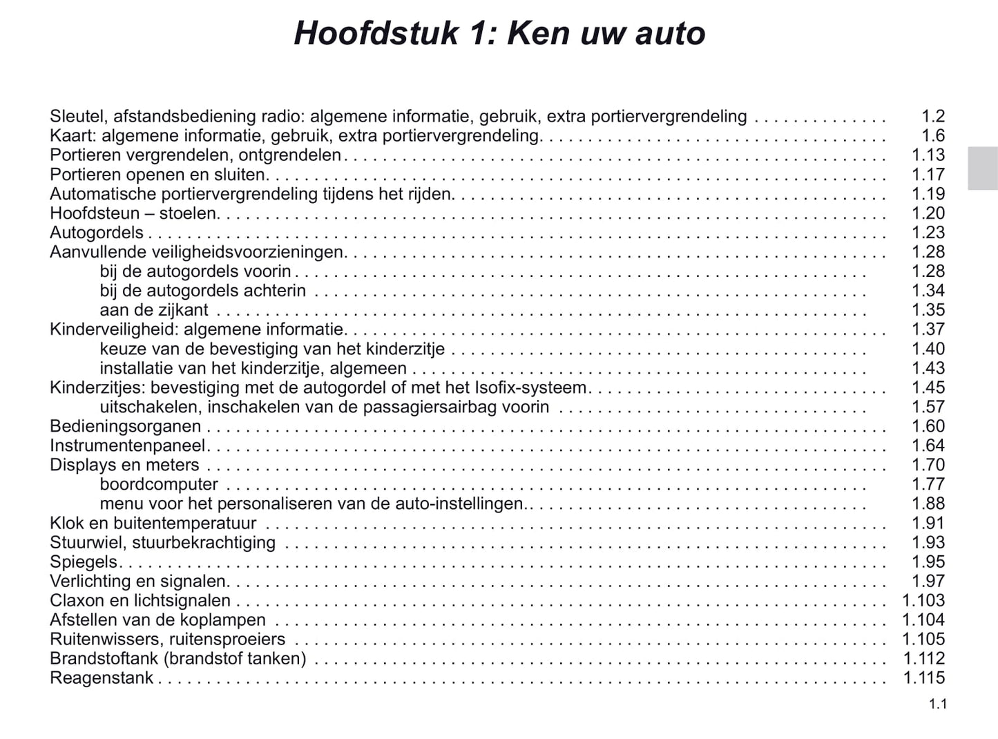 2019-2020 Renault Clio Bedienungsanleitung | Niederländisch