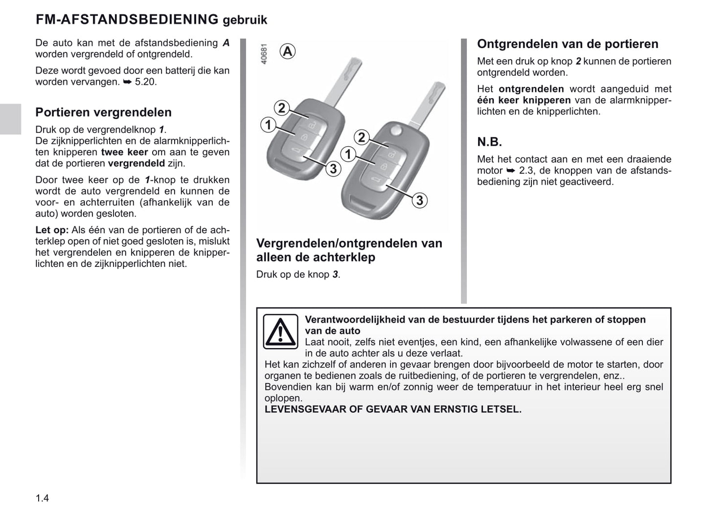 2019-2020 Renault Clio Bedienungsanleitung | Niederländisch