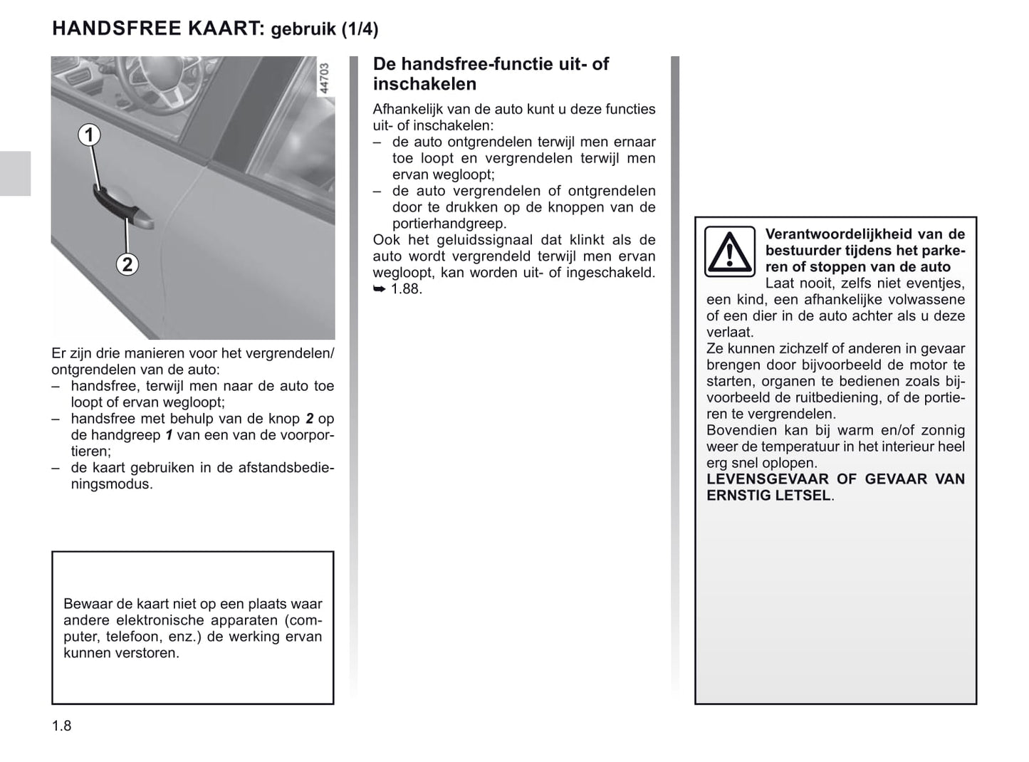 2019-2020 Renault Clio Bedienungsanleitung | Niederländisch
