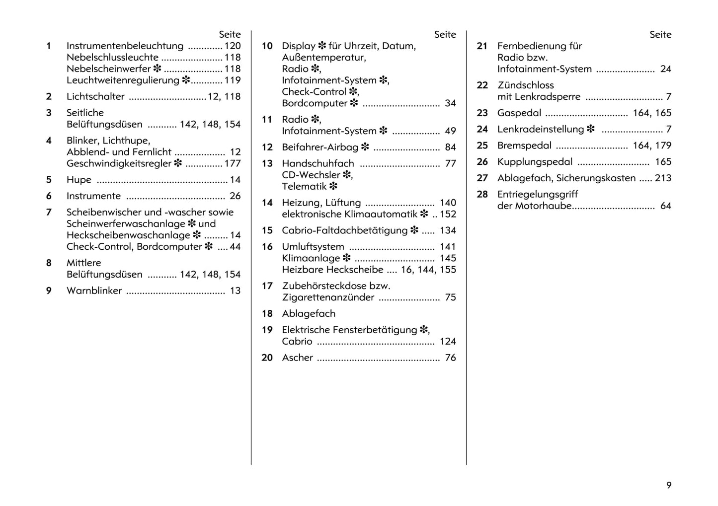 2000-2005 Opel Astra Owner's Manual | German