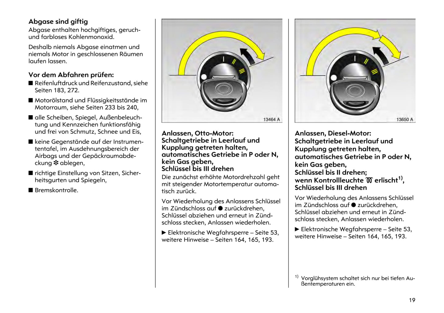 2000-2005 Opel Astra Owner's Manual | German