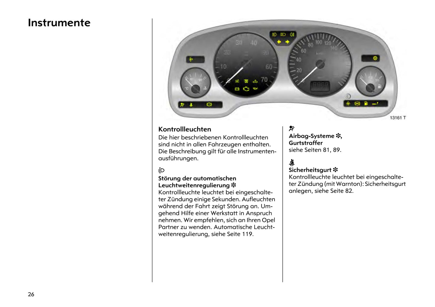2000-2005 Opel Astra Owner's Manual | German