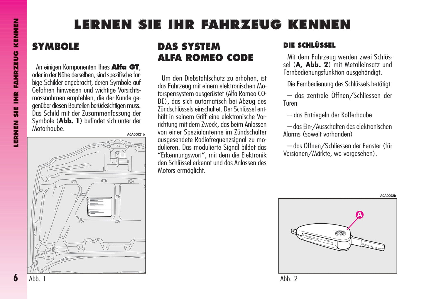 2004-2007 Alfa Romeo GT Bedienungsanleitung | Deutsch