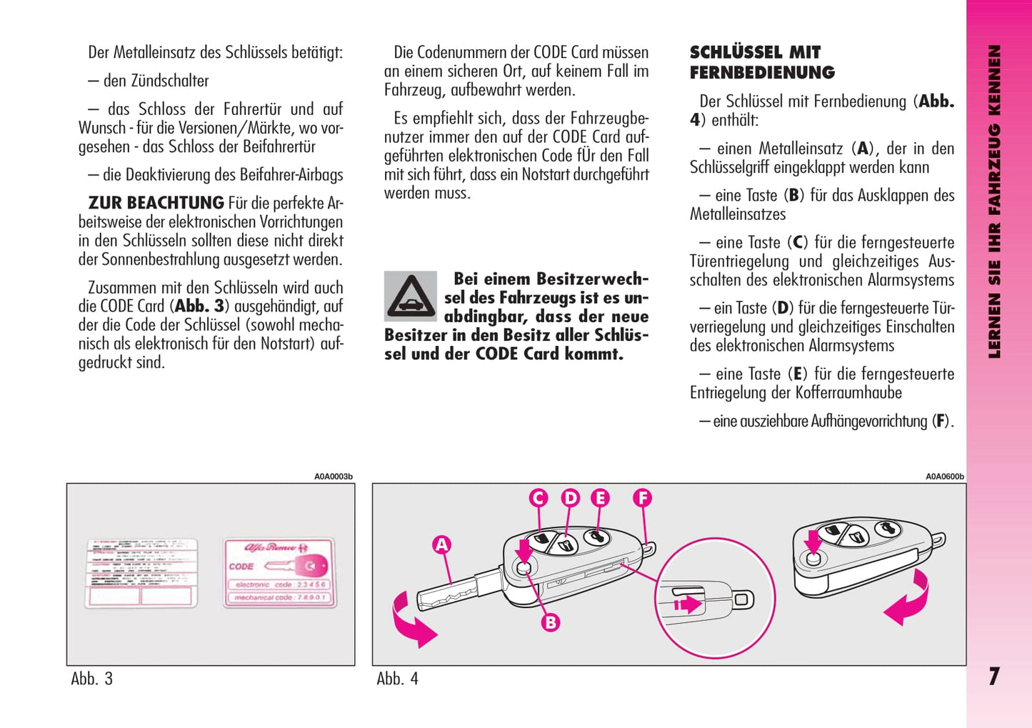 2004-2007 Alfa Romeo GT Bedienungsanleitung | Deutsch