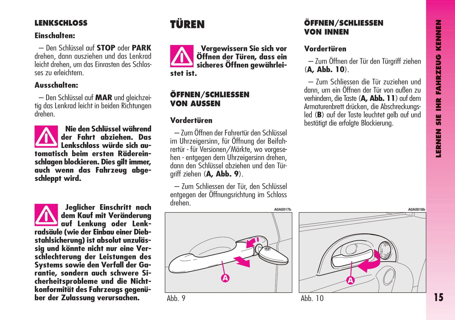 2004-2007 Alfa Romeo GT Bedienungsanleitung | Deutsch