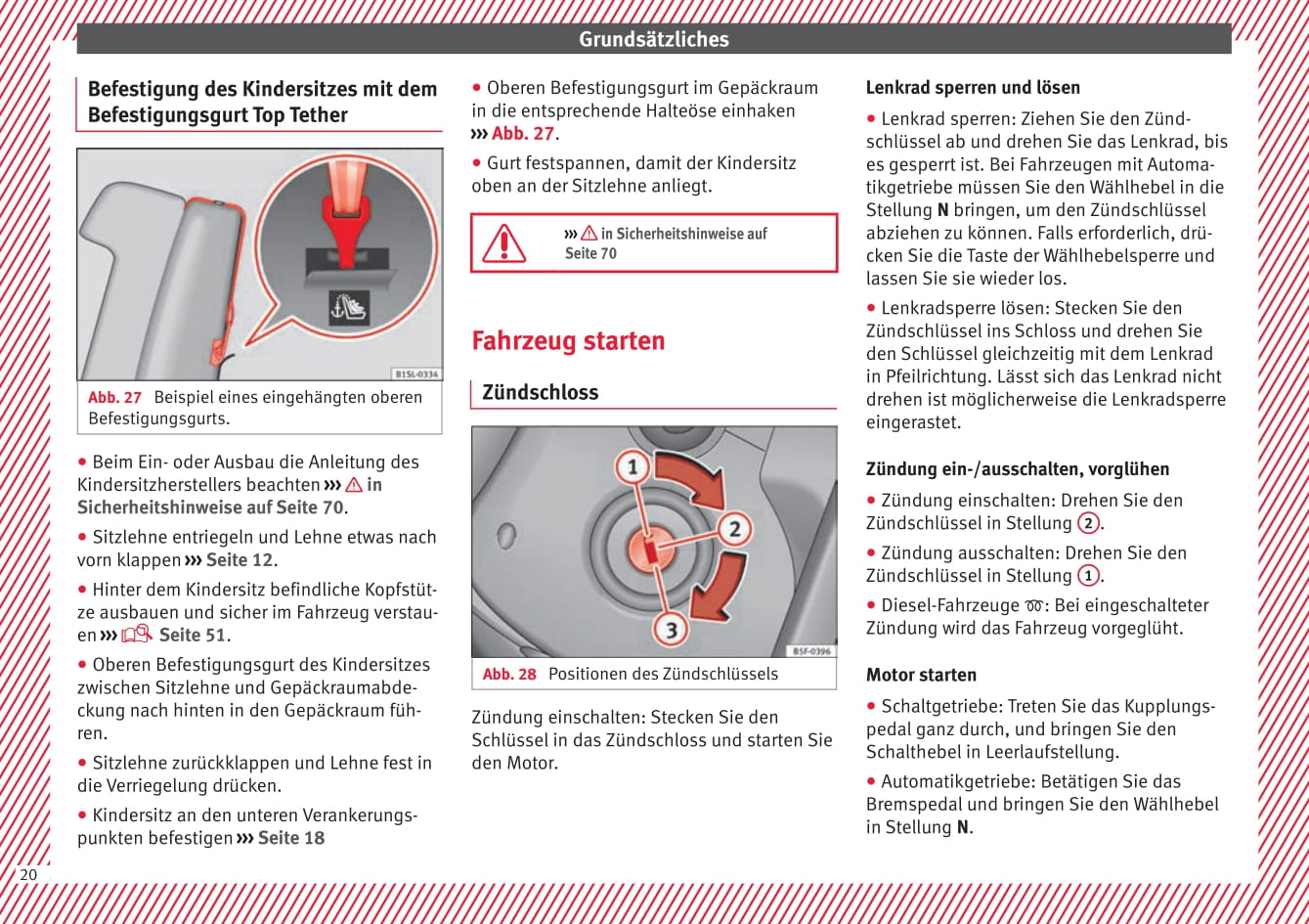 2012-2019 Seat Mii Bedienungsanleitung | Deutsch