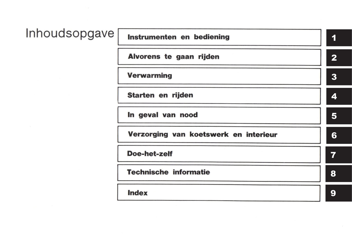 1992-1993 Nissan Micra Owner's Manual | Dutch