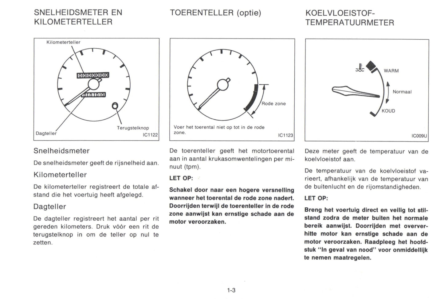 1992-1993 Nissan Micra Owner's Manual | Dutch