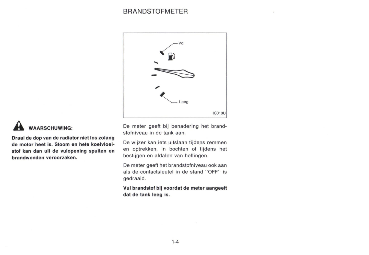 1992-1993 Nissan Micra Owner's Manual | Dutch