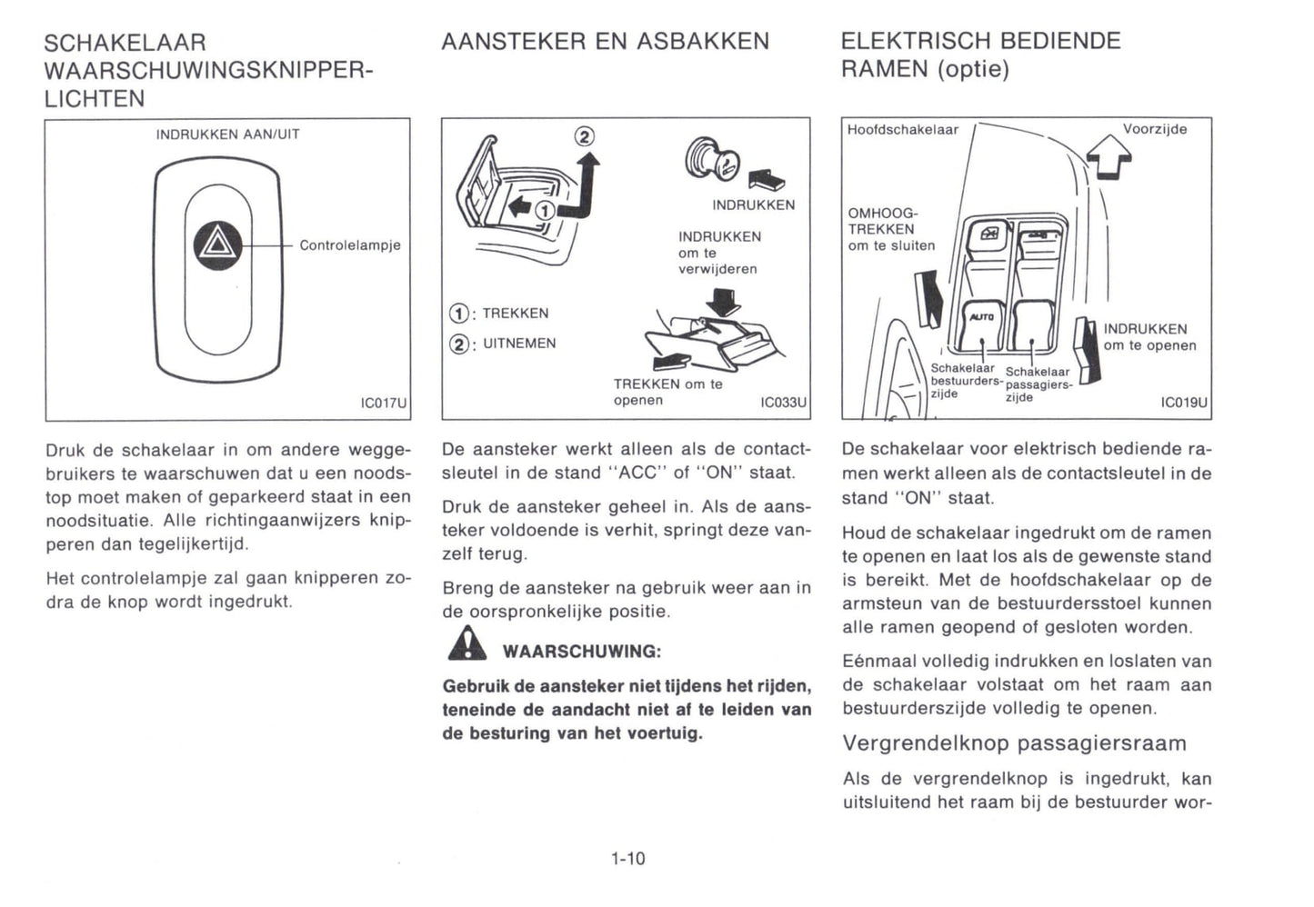 1992-1993 Nissan Micra Owner's Manual | Dutch