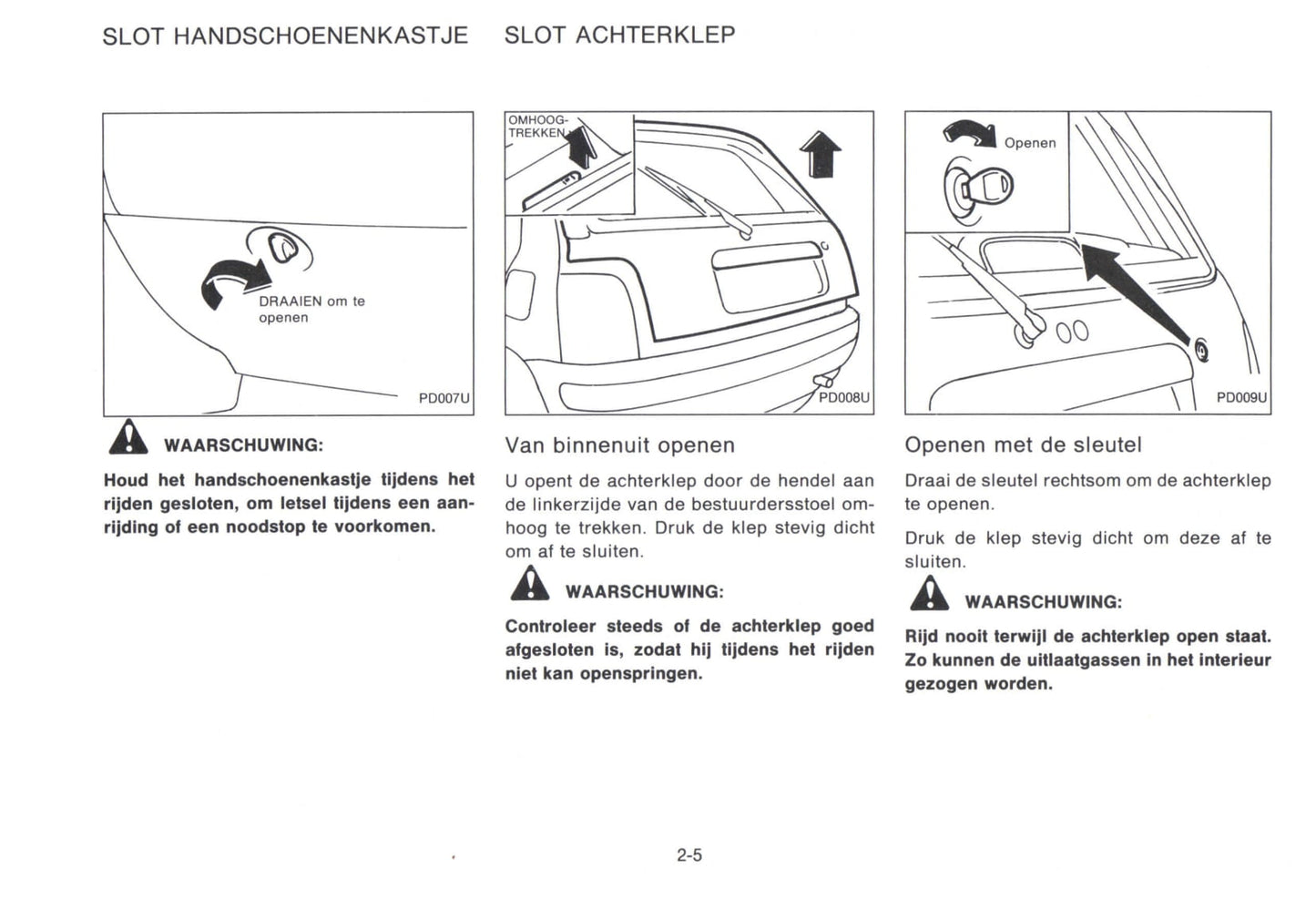 1992-1993 Nissan Micra Owner's Manual | Dutch