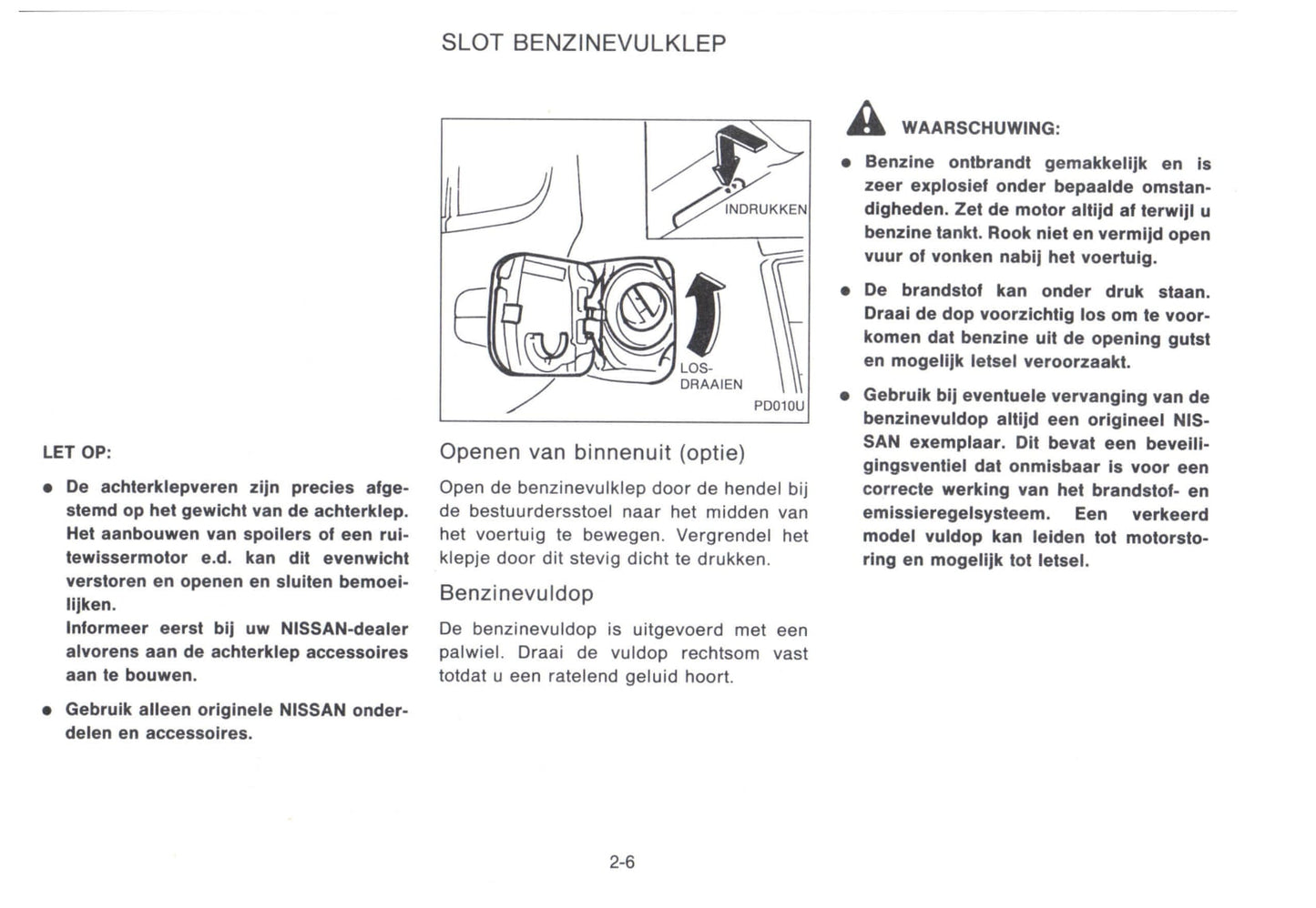 1992-1993 Nissan Micra Owner's Manual | Dutch