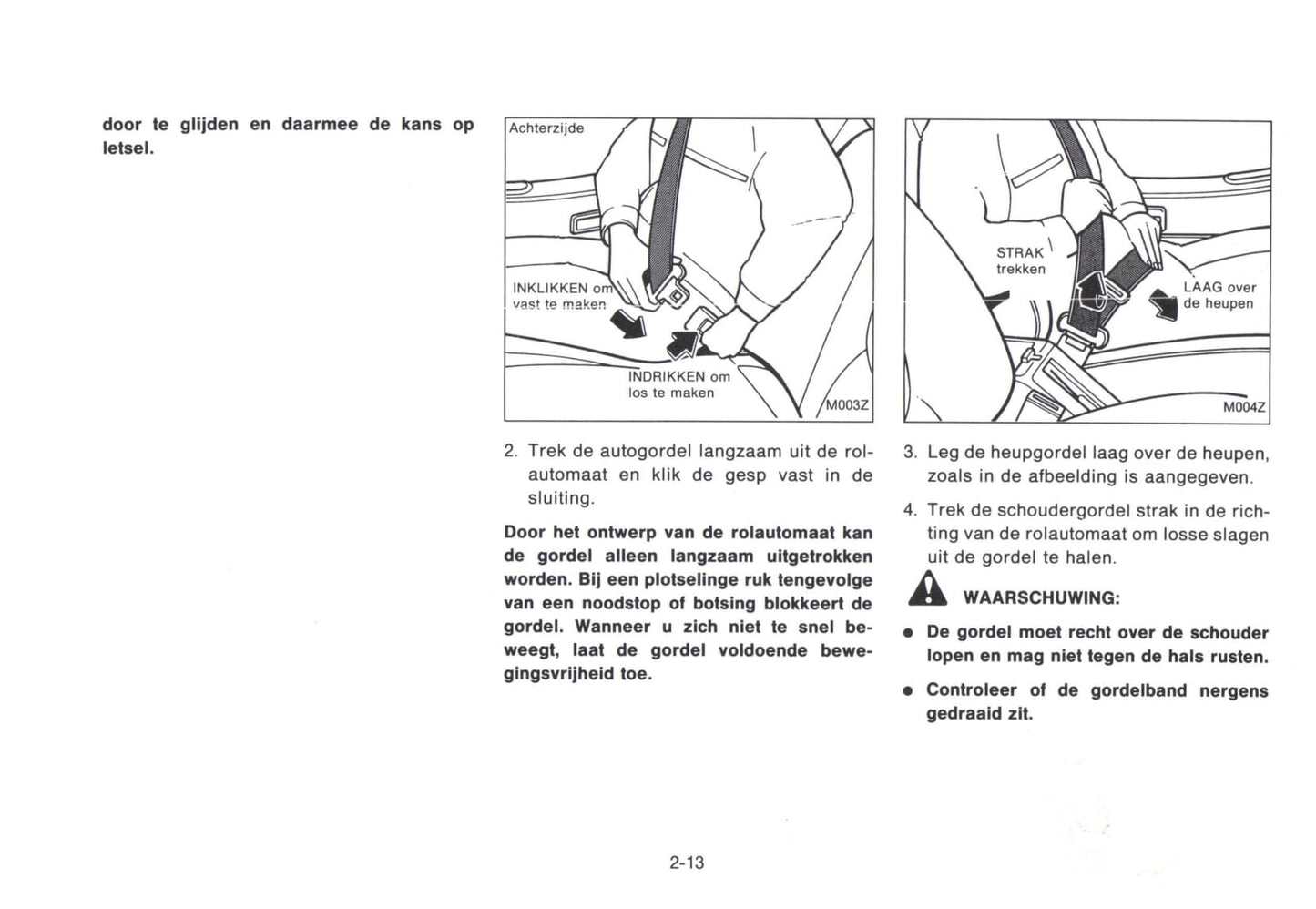 1992-1993 Nissan Micra Owner's Manual | Dutch
