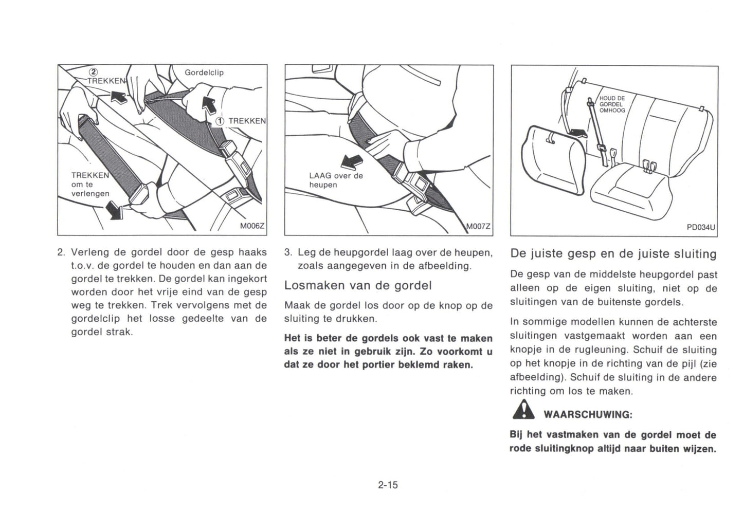 1992-1993 Nissan Micra Owner's Manual | Dutch