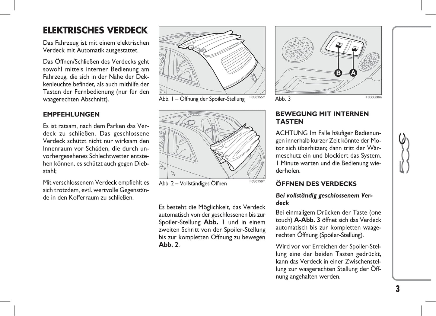 2014-2018 Abarth 500C Owner's Manual | German